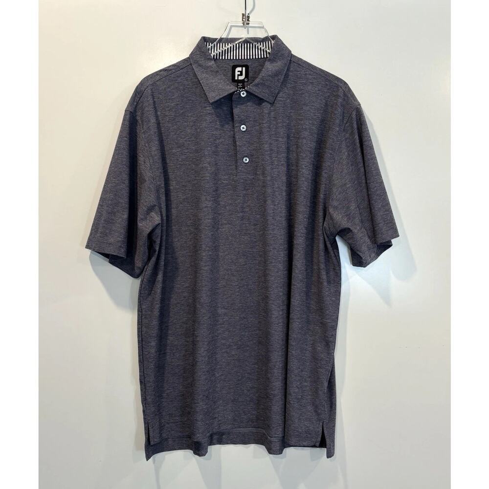 FootJoy Blue Performance Golf Polo Shirt Logo Mens Size XL (1904)‎